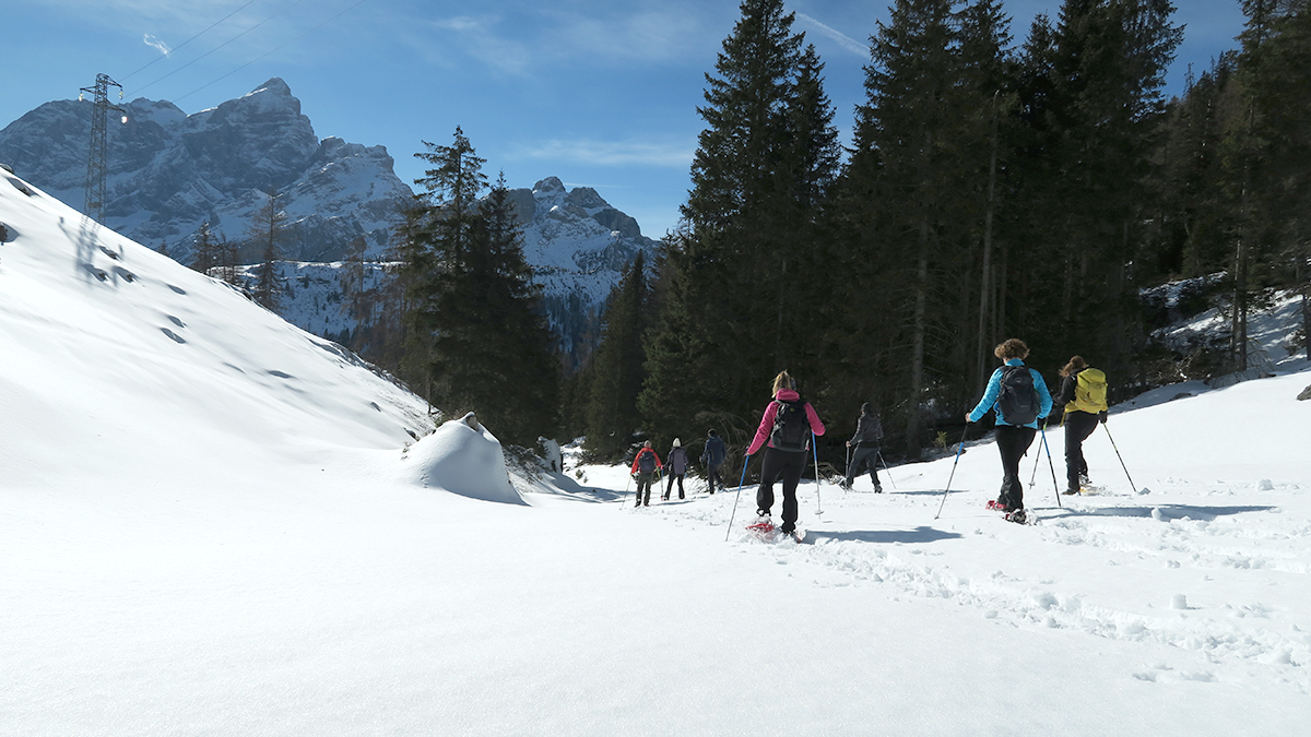 Col Duro con le Ciaspe